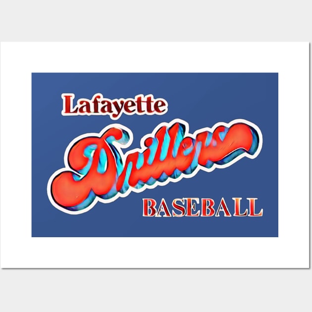 Lafayette Drillers Baseball Wall Art by Kitta’s Shop